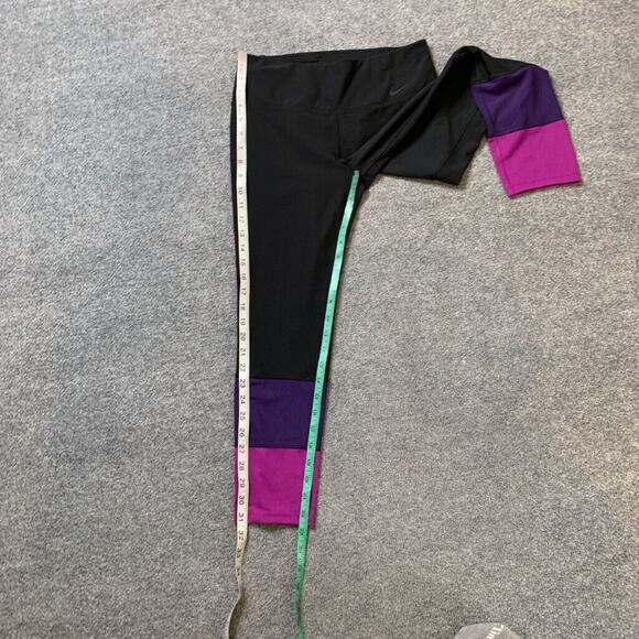 Nike Leggings Womens S Small Black Geranium Dri Fit Legend High Waist Mesh Panel - Picture 5 of 11